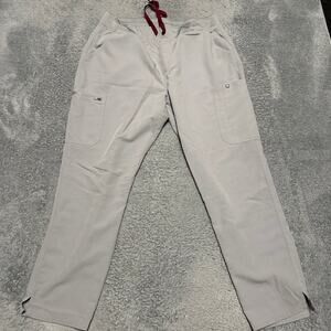FIGS  HW Yola Straight Scrub Pants Womens XXL Light Gray